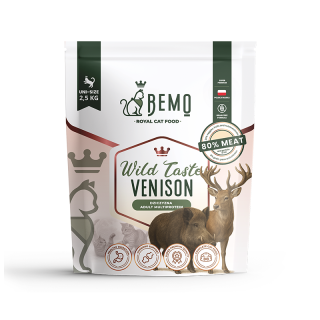 Bemo Cat Wild Taste Venison – Trockenfutter für Katzen mit Wild (Hirsch)