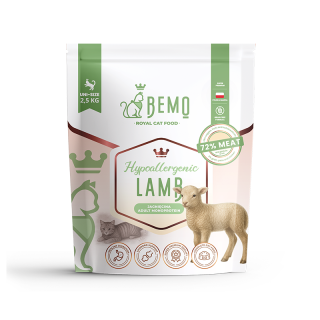 Bemo Cat Hypoallergenic – Trockenfutter für Katzen mit Lamm