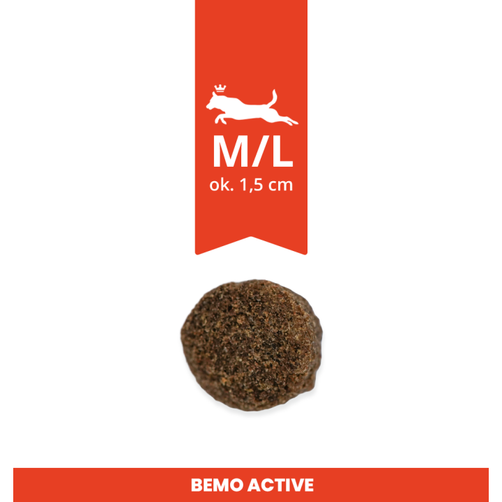 Bemo Active - Trockenfutter für aktive Hunde mit Rind und Ente
