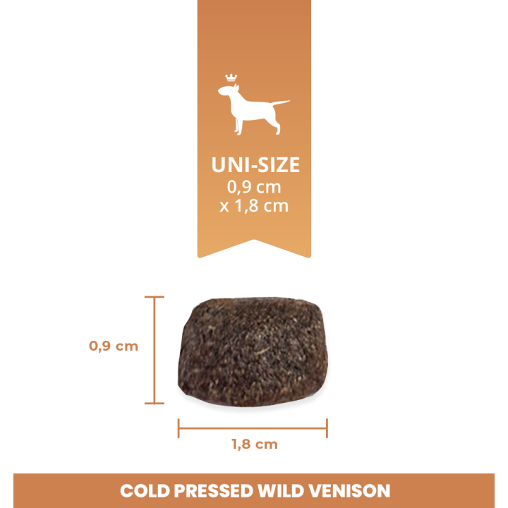Bemo Cold Pressed Wild Venison - kaltgepresstes Hundefutter mit Wild (Hirsch) und Reh