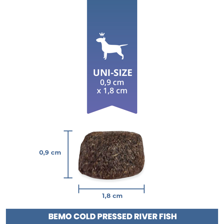 Bemo Cold Pressed River Fish - kaltgepresstes Hundefutter mit Flussfischen