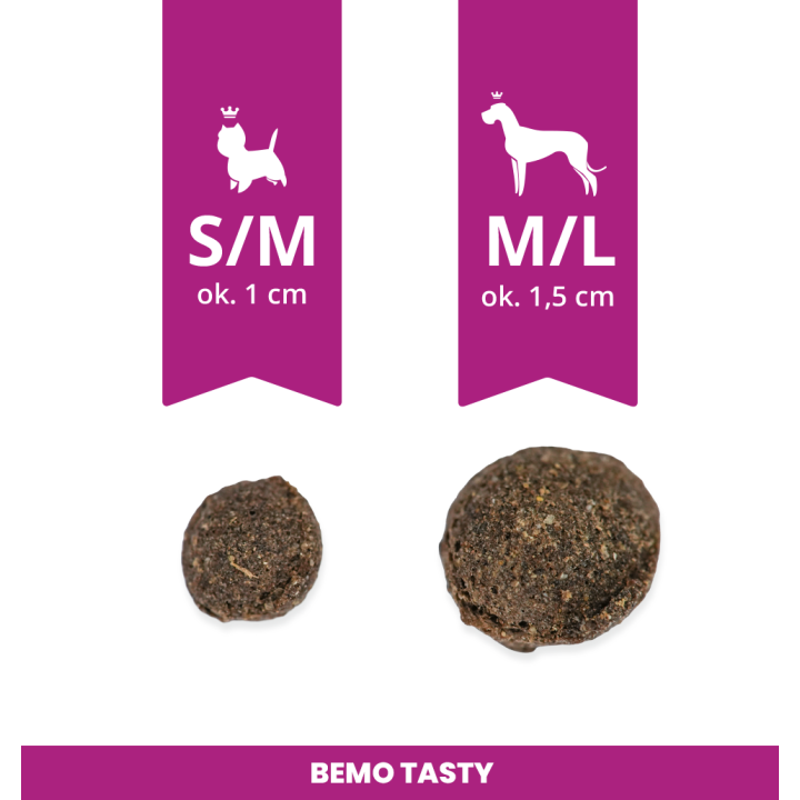 Bemo Trockenfutter für erwachsene Hunde – besonders schmackhaftes Schweinefleisch und Ente