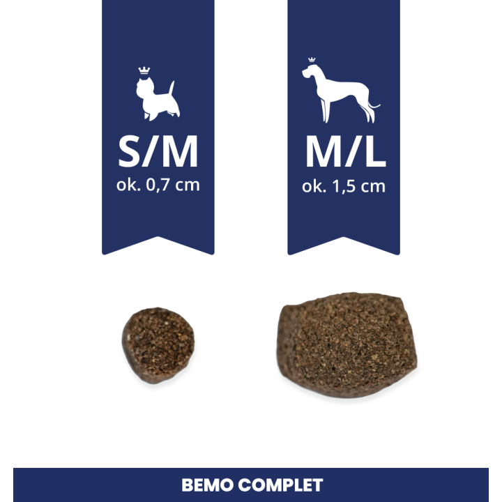 Bemo Complet - multiproteiniges Trockenfutter für Hunde mit Rindfleisch ohne Huhn