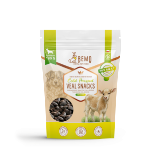 Bemo Cold Pressed Veal Snacks - halbfeuchte Leckerlis mit Kalbfleisch, kaltgepresst für Hunde