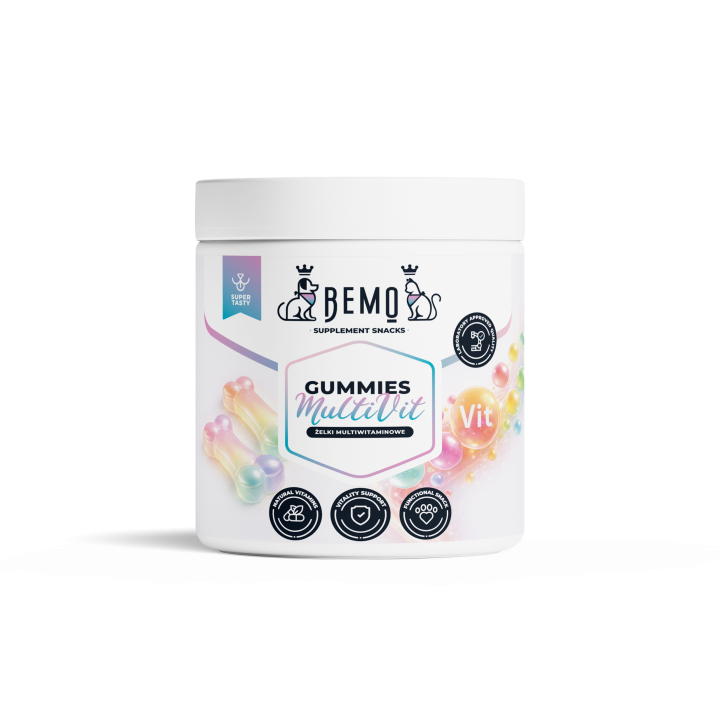 Bemo Gummies MultiVit - Multivitamin-Gummis für Hunde und Katzen zur Unterstützung von Immunität und Vitalität