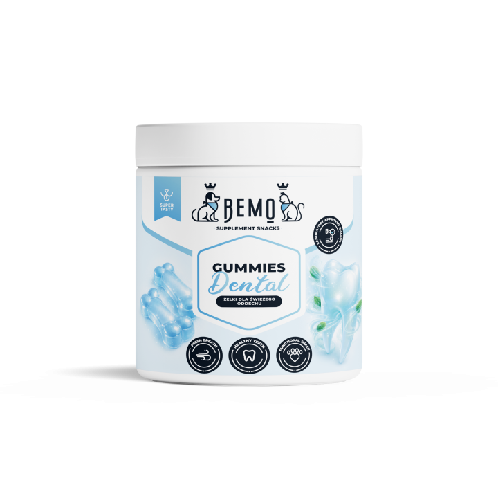 Bemo Gummies Dental - Supplement-Gummis zur Unterstützung der Mundhygiene von Hunden und Katzen