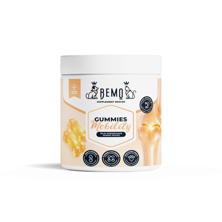 Bemo Gummies Mobility - Supplement-Gummis zur Unterstützung der Gelenke von Hunden und Katzen