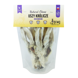 Bemo Rabbit Ears 8 szt. - getrocknete Kaninchenohren mit Fell
