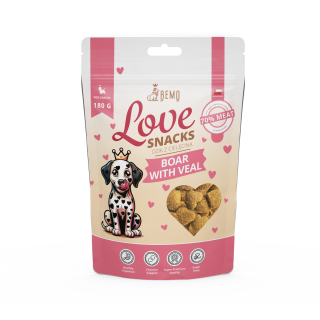 Bemo Love Snacks - Trainingsleckerlis für Hunde Wild (Hirsch) mit Kalbfleisch