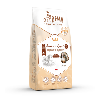 Bemo Senior & Light - Trockenfutter für ältere oder übergewichtige Hunde - Pute mit Preiselbeere