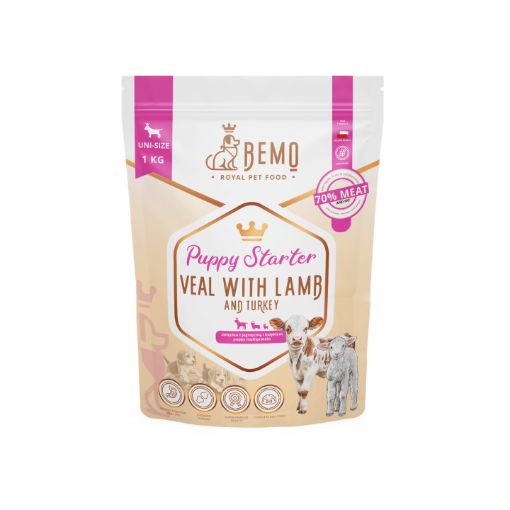 Bemo Puppy Starter - Alleinfuttermittel Trockenfutter für Welpen und trächtige Hündinnen