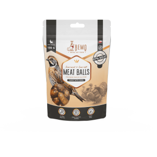 Meat Balls Turkey with quail - halbfeuchte Leckerlis für Hunde mit Wachtel