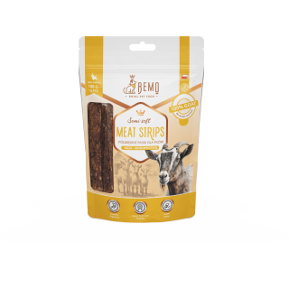 Meat Strips Goat - hypoallergene, halbfeuchte Snacks für Hunde mit Ziegenfleisch