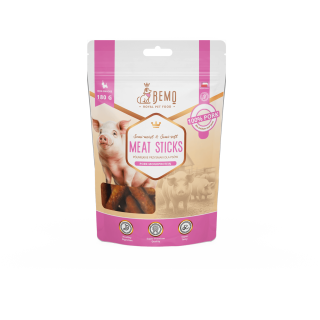 Meat Sticks Pork - hypoallergene, halbfeuchte Leckerlis für Hunde mit Schweinefleisch