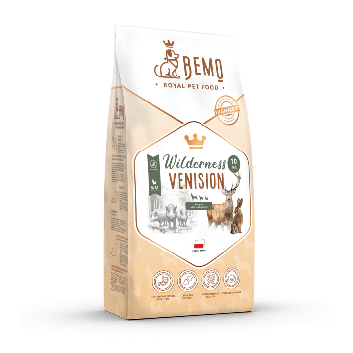 Bemo Wilderness Venision - Trockenfutter für Hunde mit Wild (Hirsch)