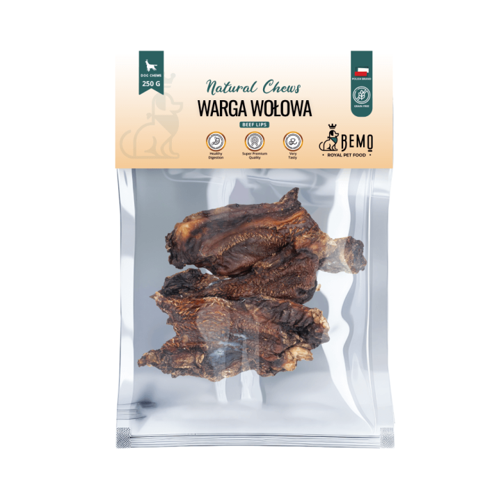 Bemo Beef Lips - Rinderlippe - natürlicher Kauartikel für Hunde