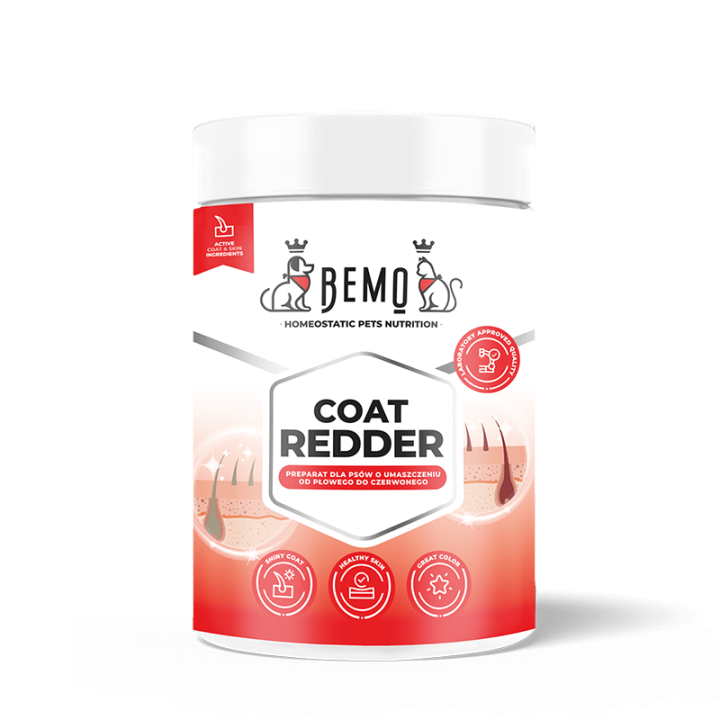 Bemo Coat Redder - Supplement zur Intensivierung roter Fellfarben bei Hunden