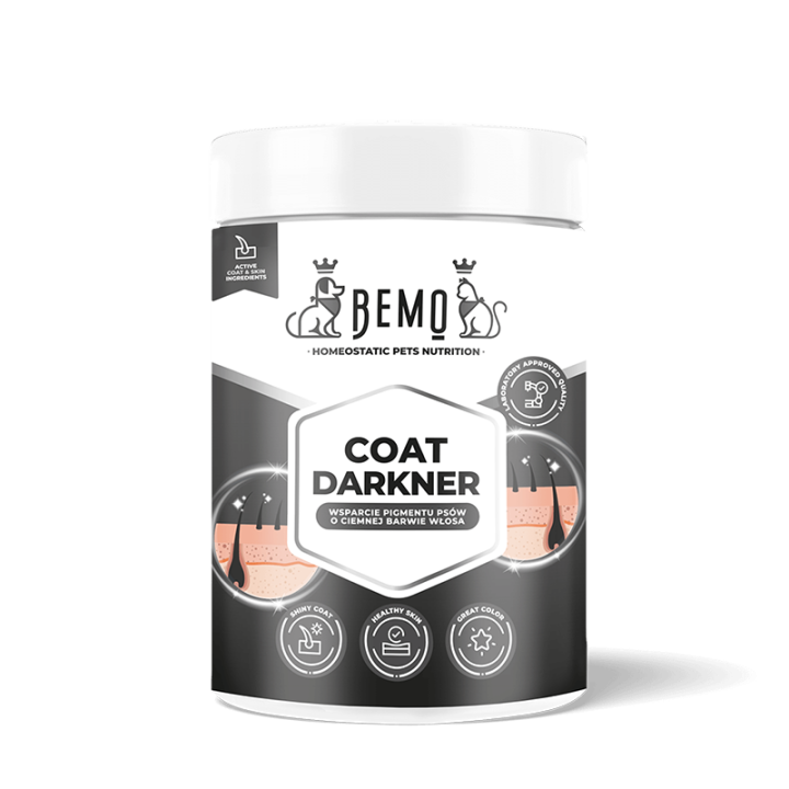 Bemo Coat Darkner - Supplement zur Intensivierung dunkler Fellfarben bei Hunden