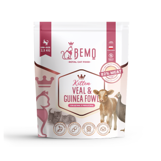 Bemo Kitten Veal & Guinea Fowl – Trockenfutter für Kätzchen mit Kalbfleisch und Perlhuhn